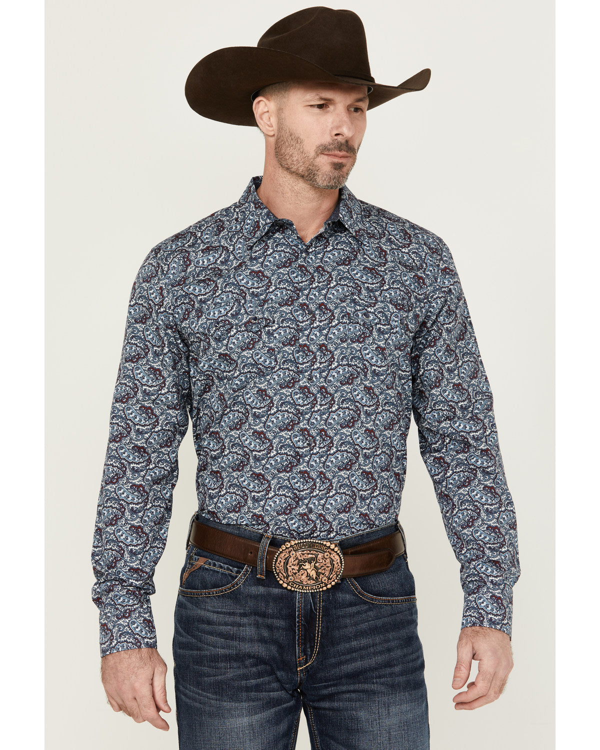 Men's Refresh Paisley Print Long Sleeve Snap Western Shirt