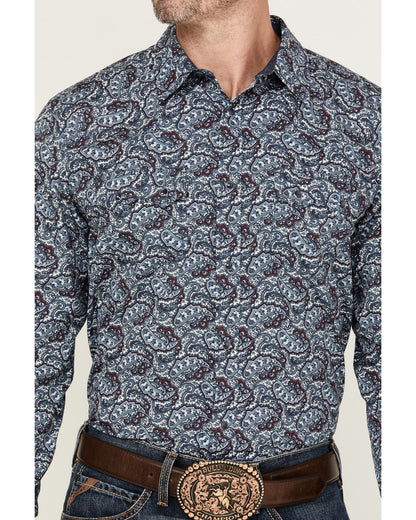 Men's Refresh Paisley Print Long Sleeve Snap Western Shirt