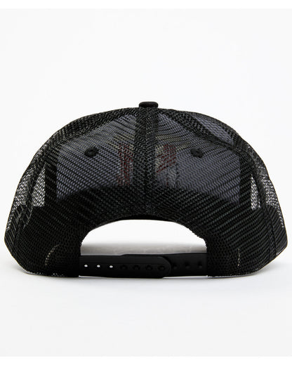 Men's Embroidered Steer Head American Flag Ball Cap