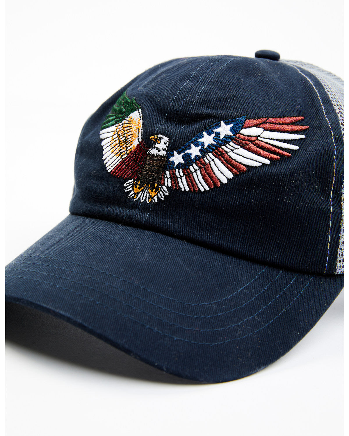 Men's Mexico & American Eagle Embroidered Ball Cap