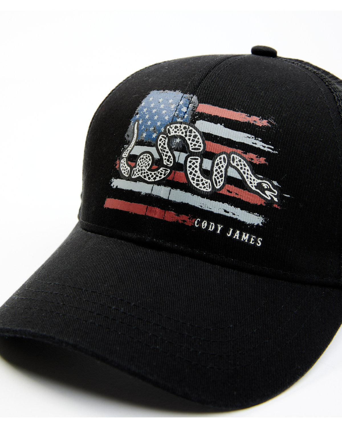 Men's Distressed Snake Flag Ball Cap
