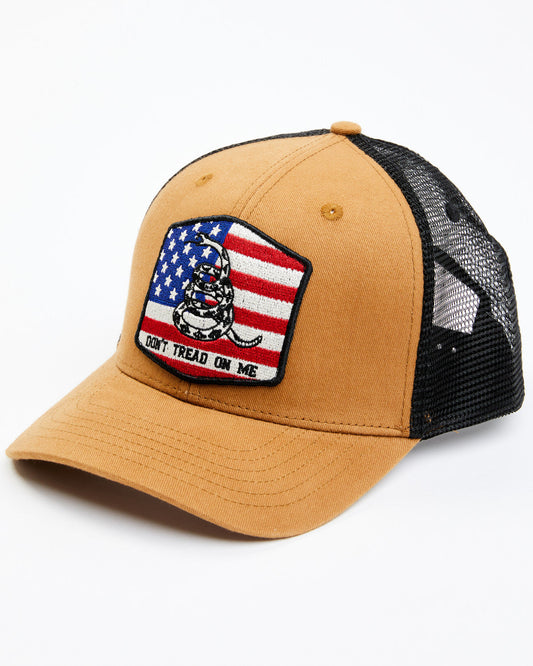 Men's Don't Tread On Me American Flag Patch Ball Cap
