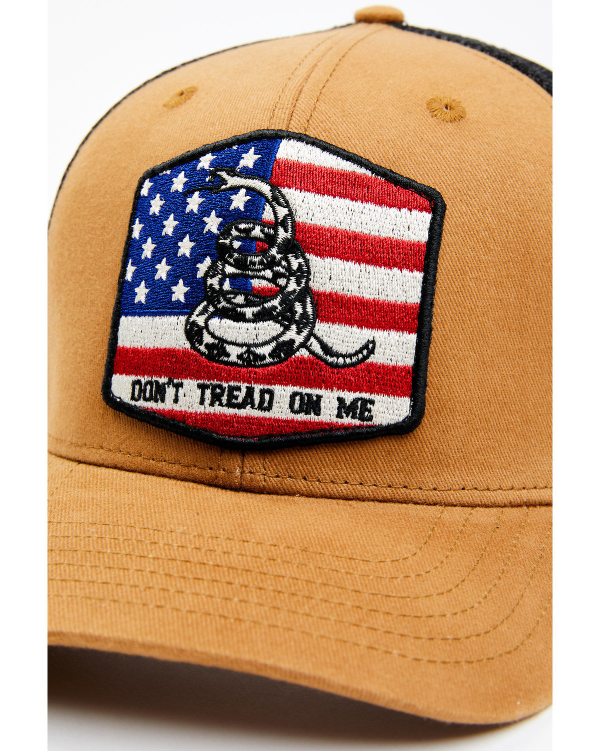 Men's Don't Tread On Me American Flag Patch Ball Cap