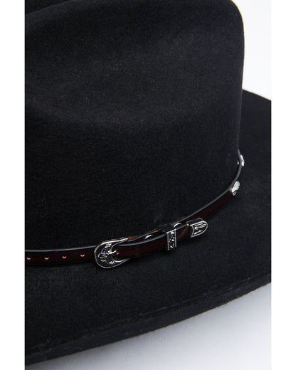 Men's Oval Silver Concho Hat Band
