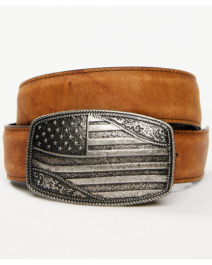 Men's American Flag Buckle Belt