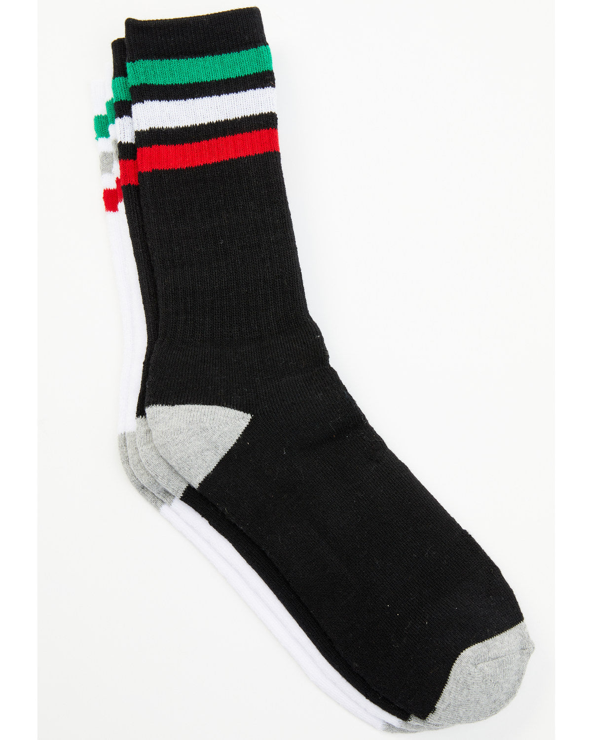 Men's Mexican Flag Stripe 2-pack Socks