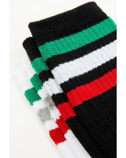 Men's Mexican Flag Stripe 2-pack Socks