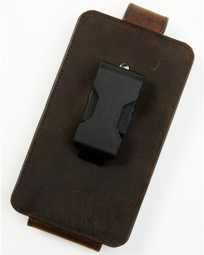 Men's Scratch Mexican Flag Cell Phone Holder Clip-On Case