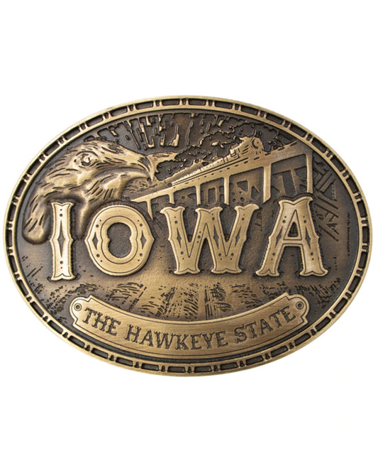 Iowa Heritage Oval Buckle