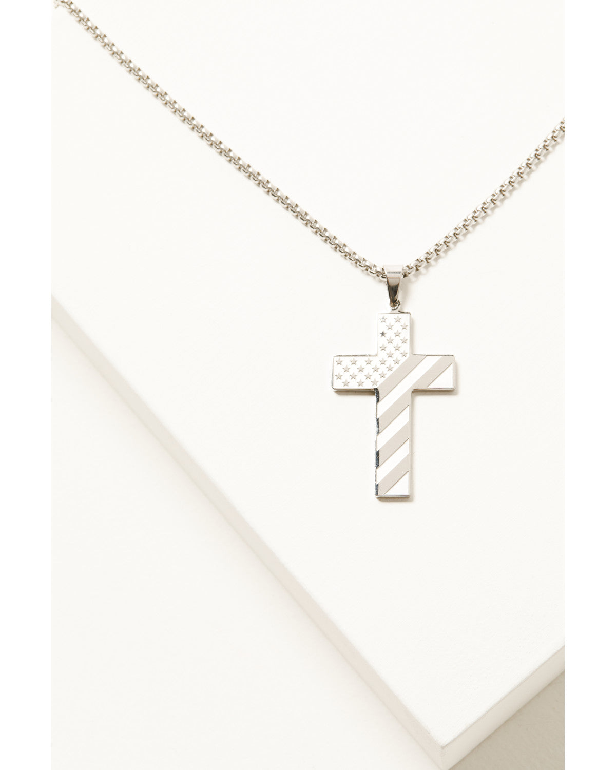 Men's Americana Cross Necklace