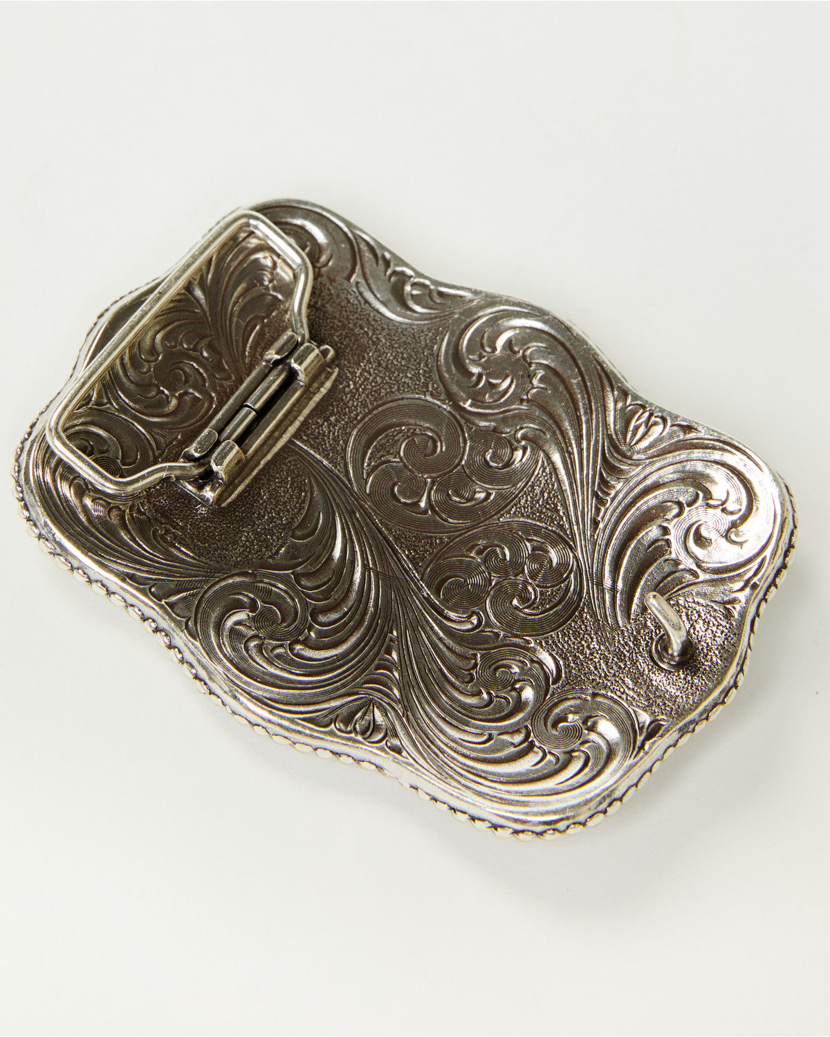 Christian Cowboy Rectangle Belt Buckle