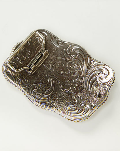 Christian Cowboy Rectangle Belt Buckle