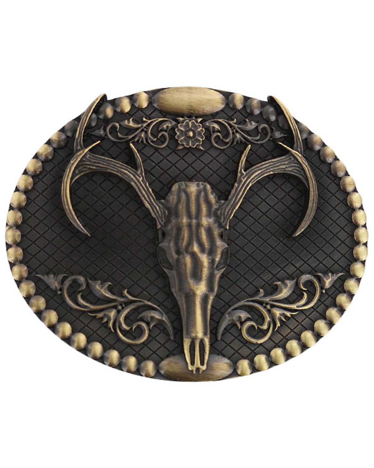 Men's Deer Skull Belt Buckle