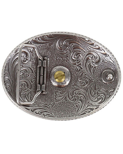 Men's Two Tone Nevada Oval Belt Buckle