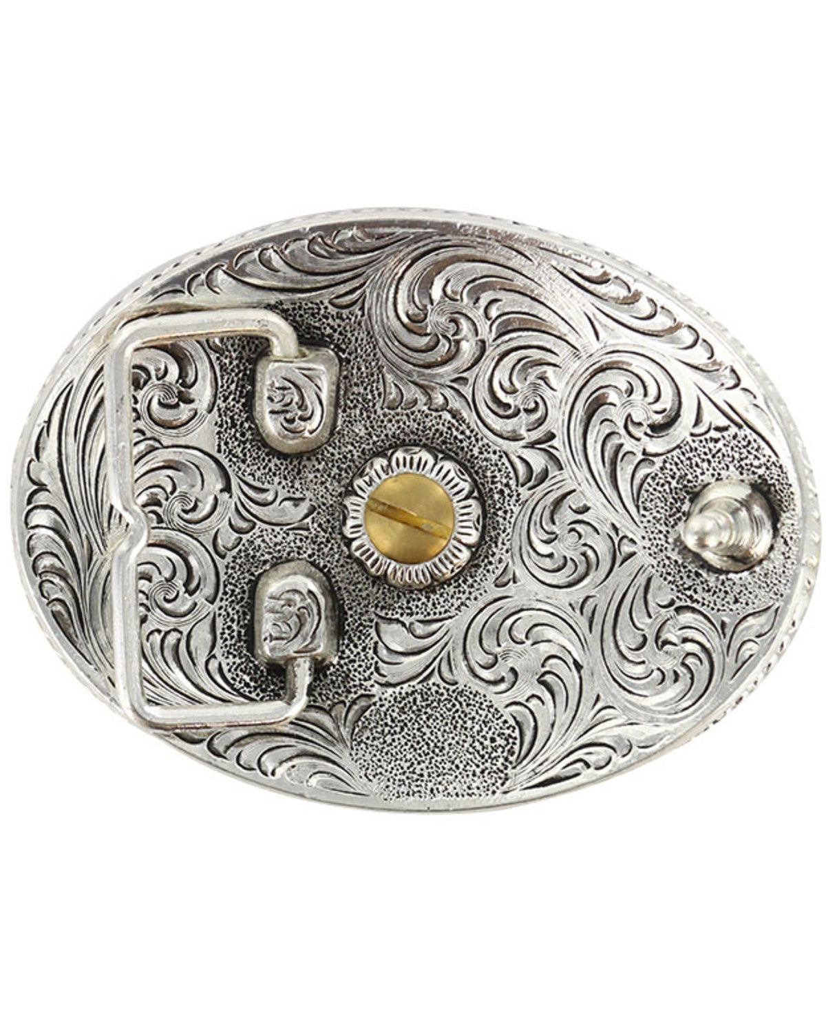Men's Antiqued Colorado Oval Belt Buckle