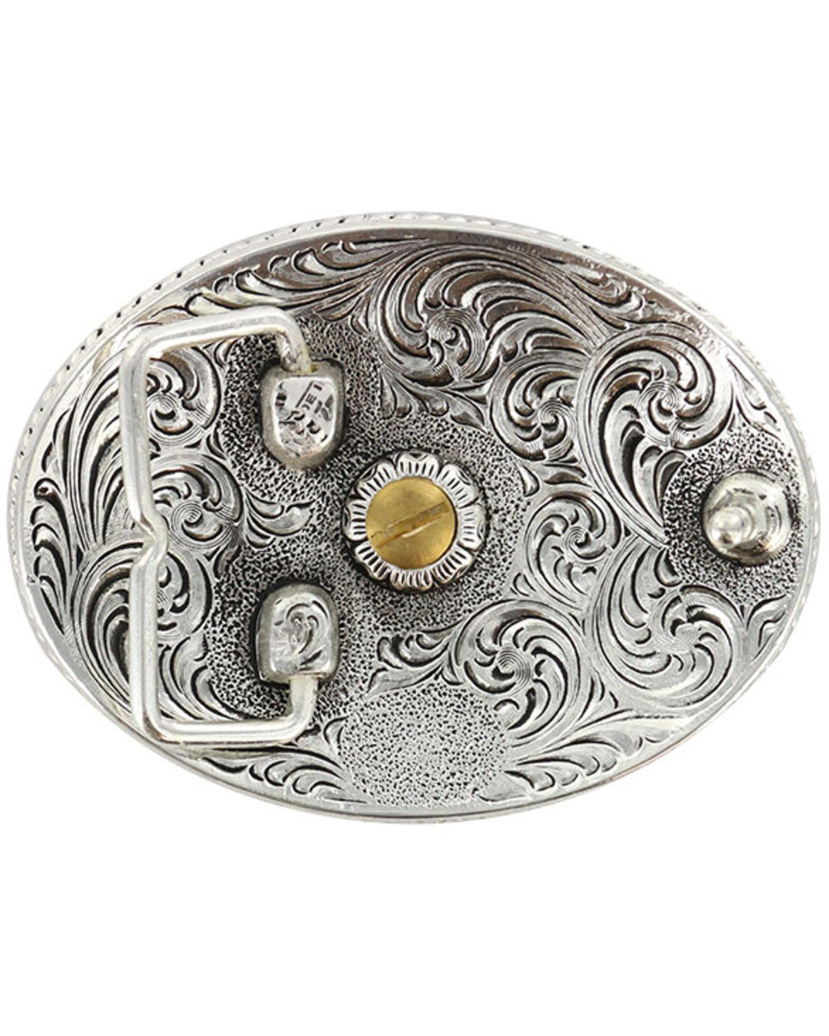 Men's Antiqued Oval Arizona Belt Buckle