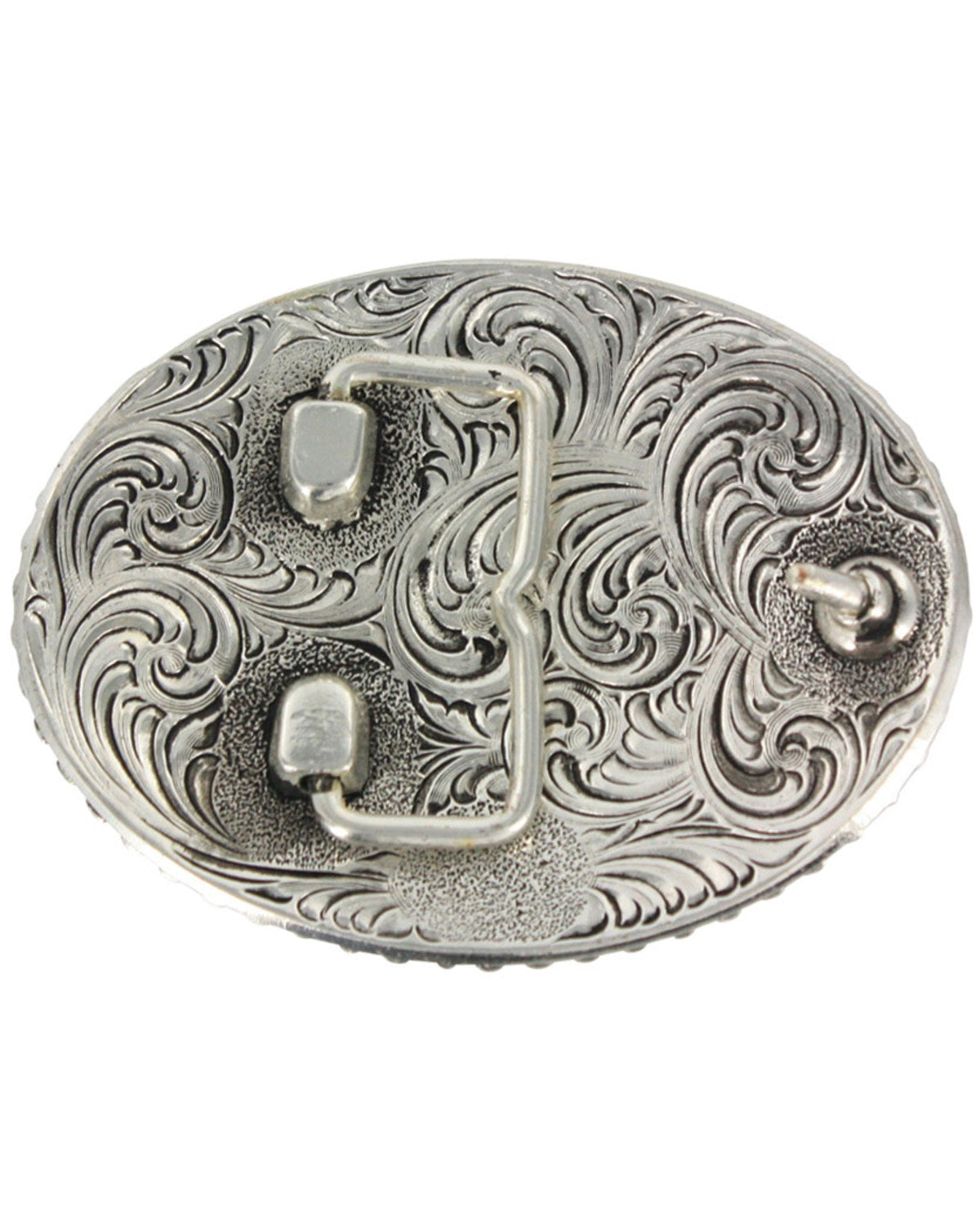 Men's Oval Longhorn Belt Buckle