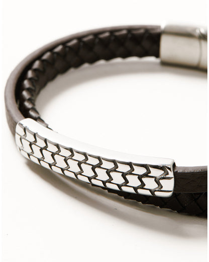 Men's Adjustable Leather Bracelet