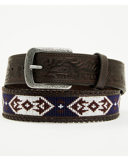 Men's Holt Beaded Tooled Belt