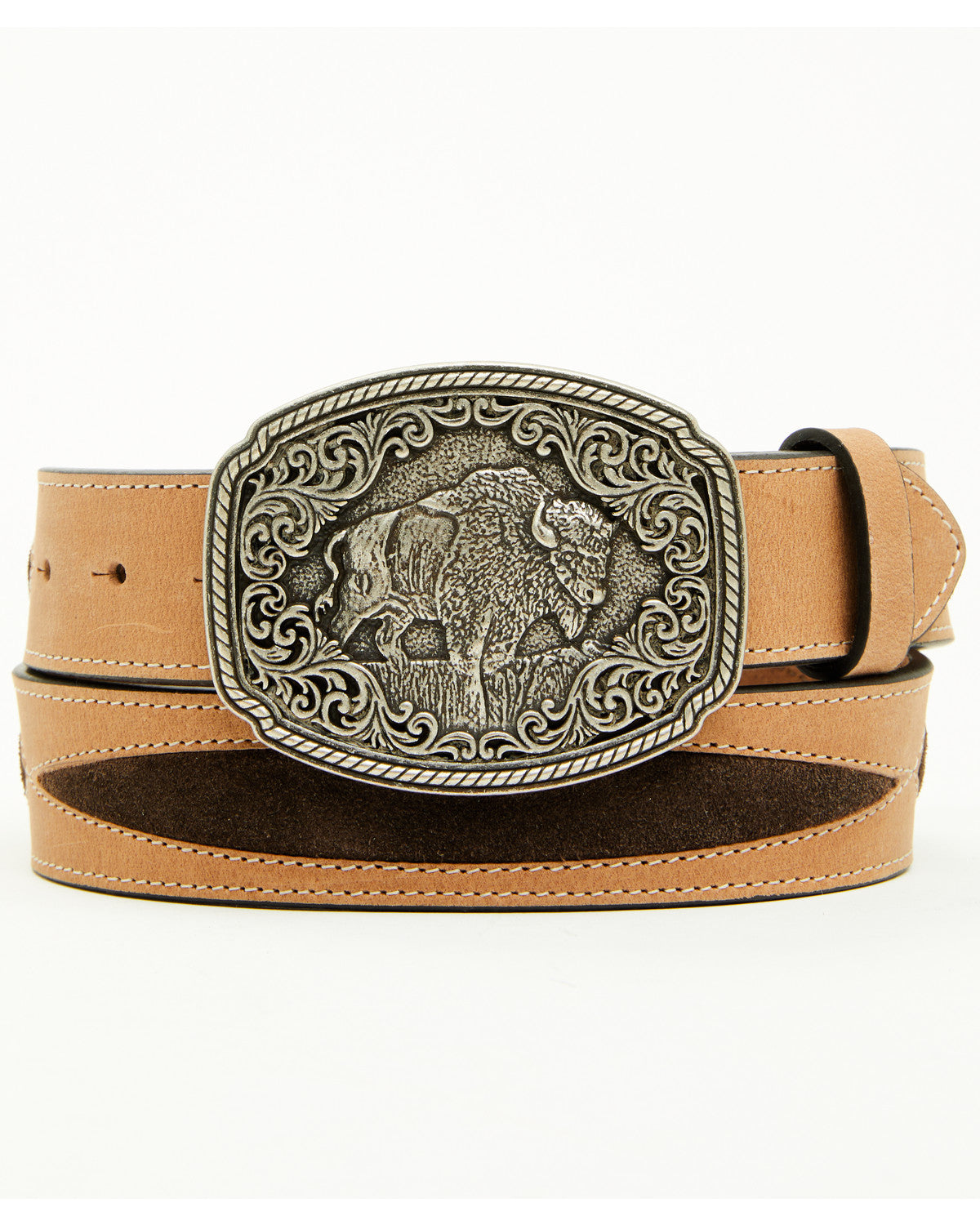 Men's Gunner Buffalo Plaque Buckle Belt