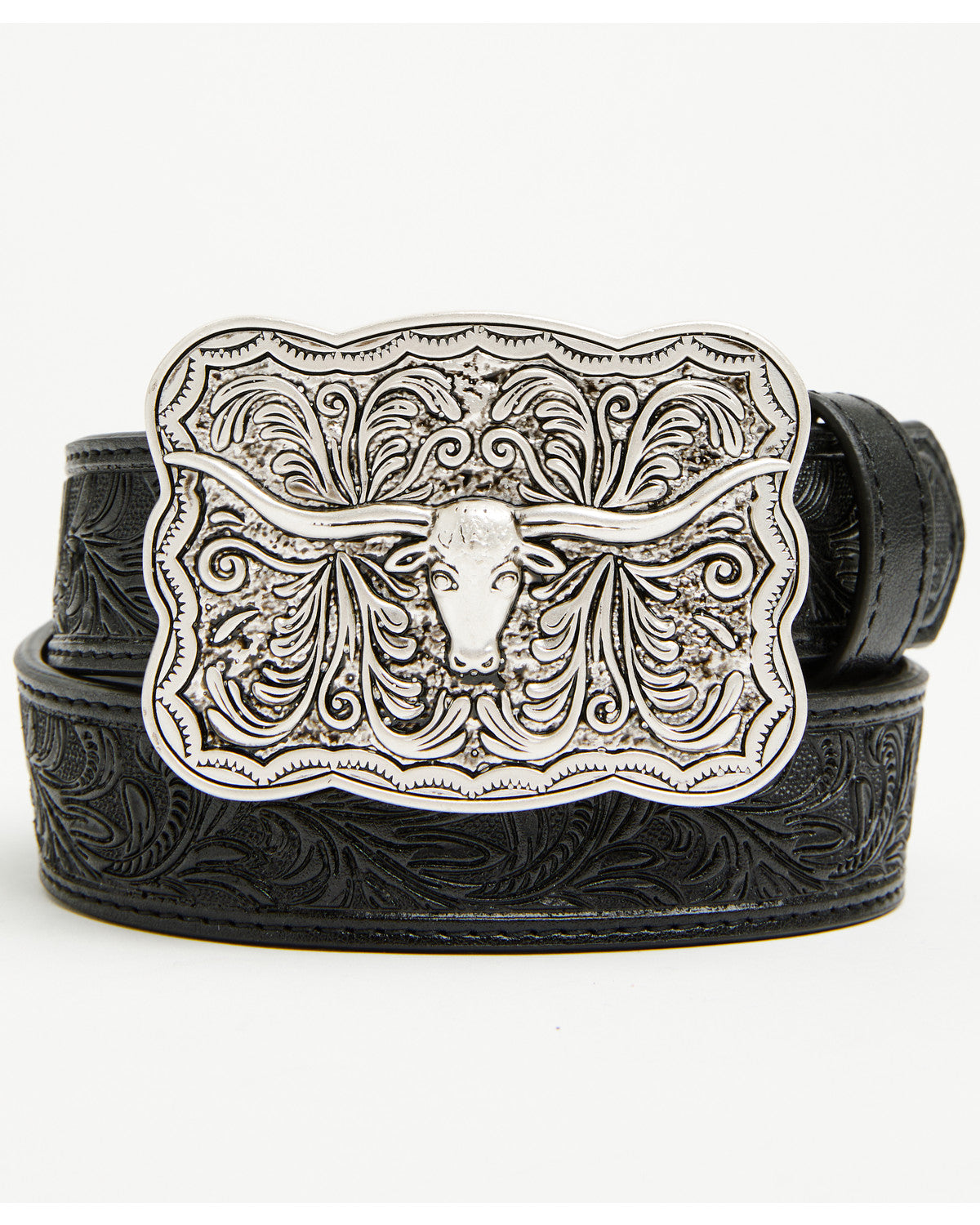 Boys' Huck Tooled Buckle Belt