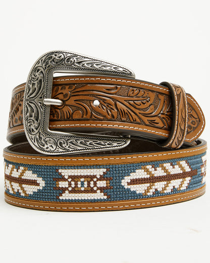 Men's Zane Southwestern Embroidered Inlay Belt