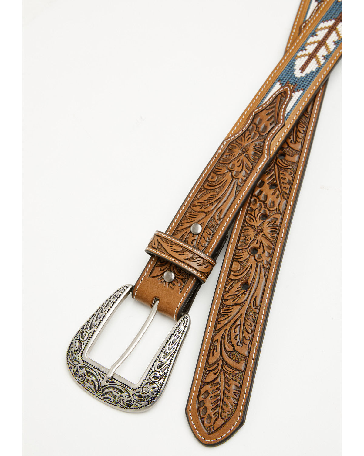Men's Zane Southwestern Embroidered Inlay Belt