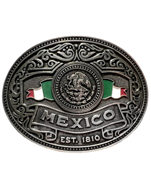 Men's Mexico Flag Belt Buckle