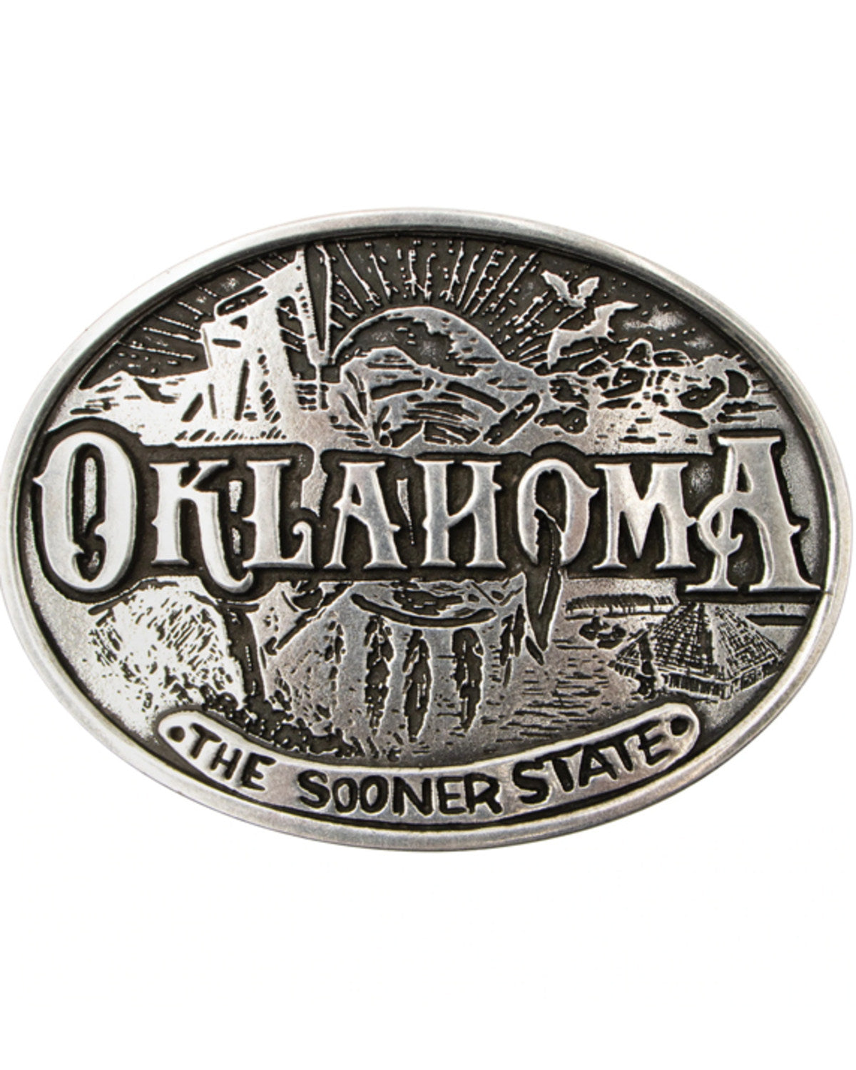 Oklahoma Heritage Oval Buckle