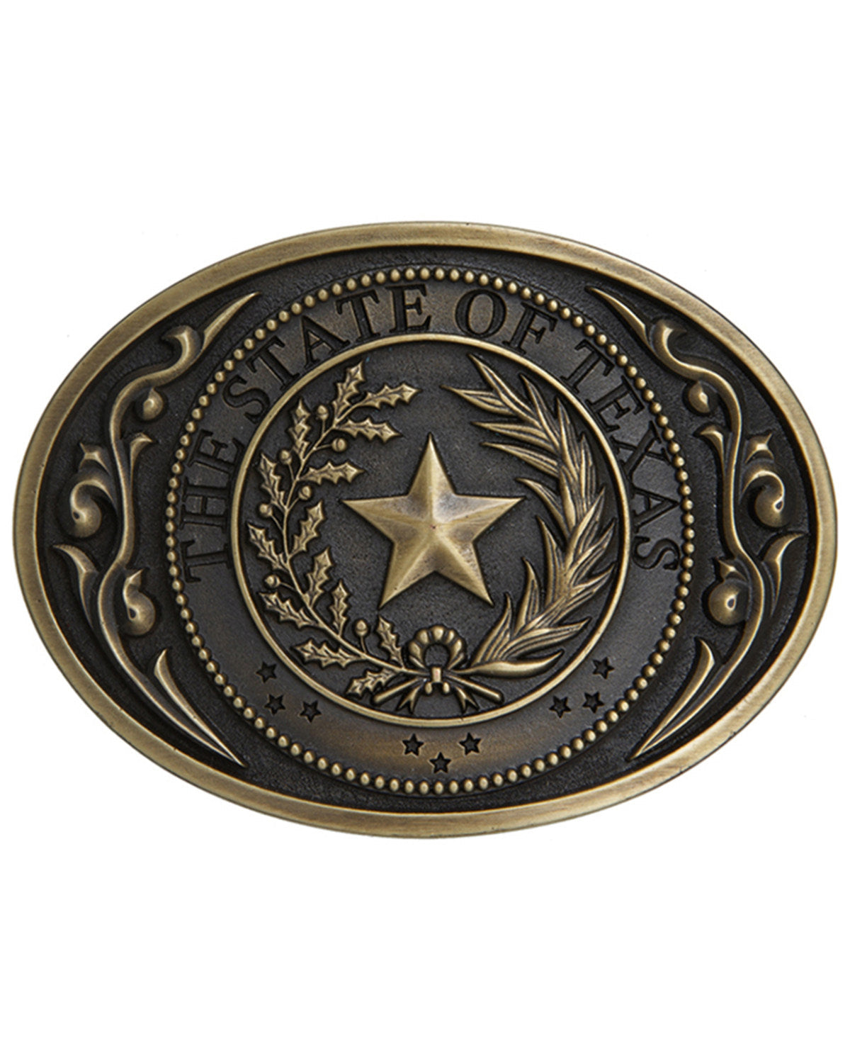 Men's The State Of Texas Seal Buckle