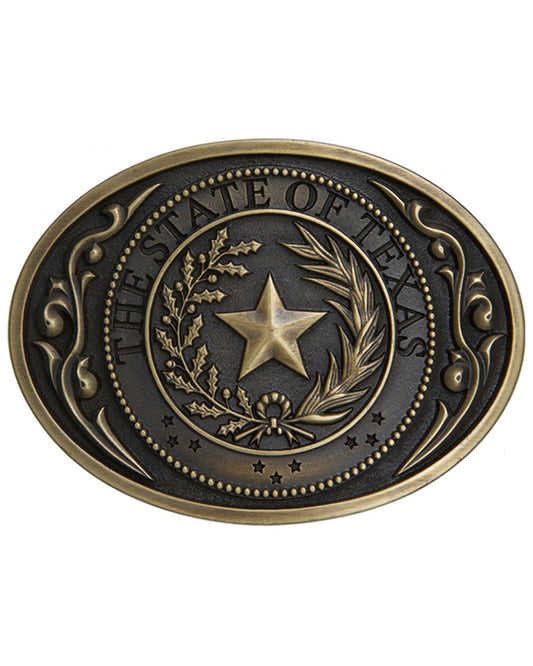 Men's The State Of Texas Seal Buckle