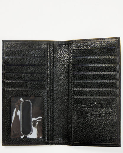 Men's Dwight Basketweave Tooled Rodeo Wallet