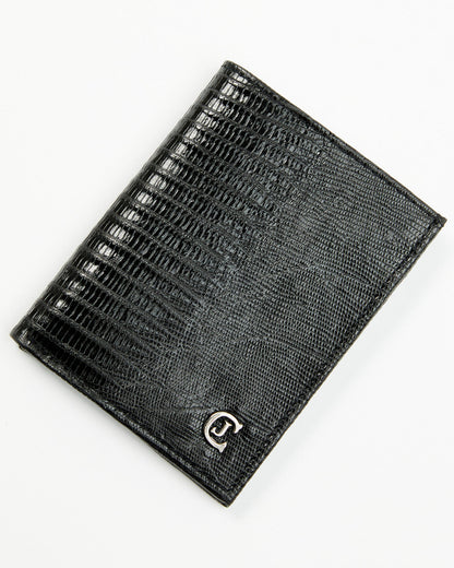 Black 1978™ Men's Vance Exotic Lizard Bifold Wallet