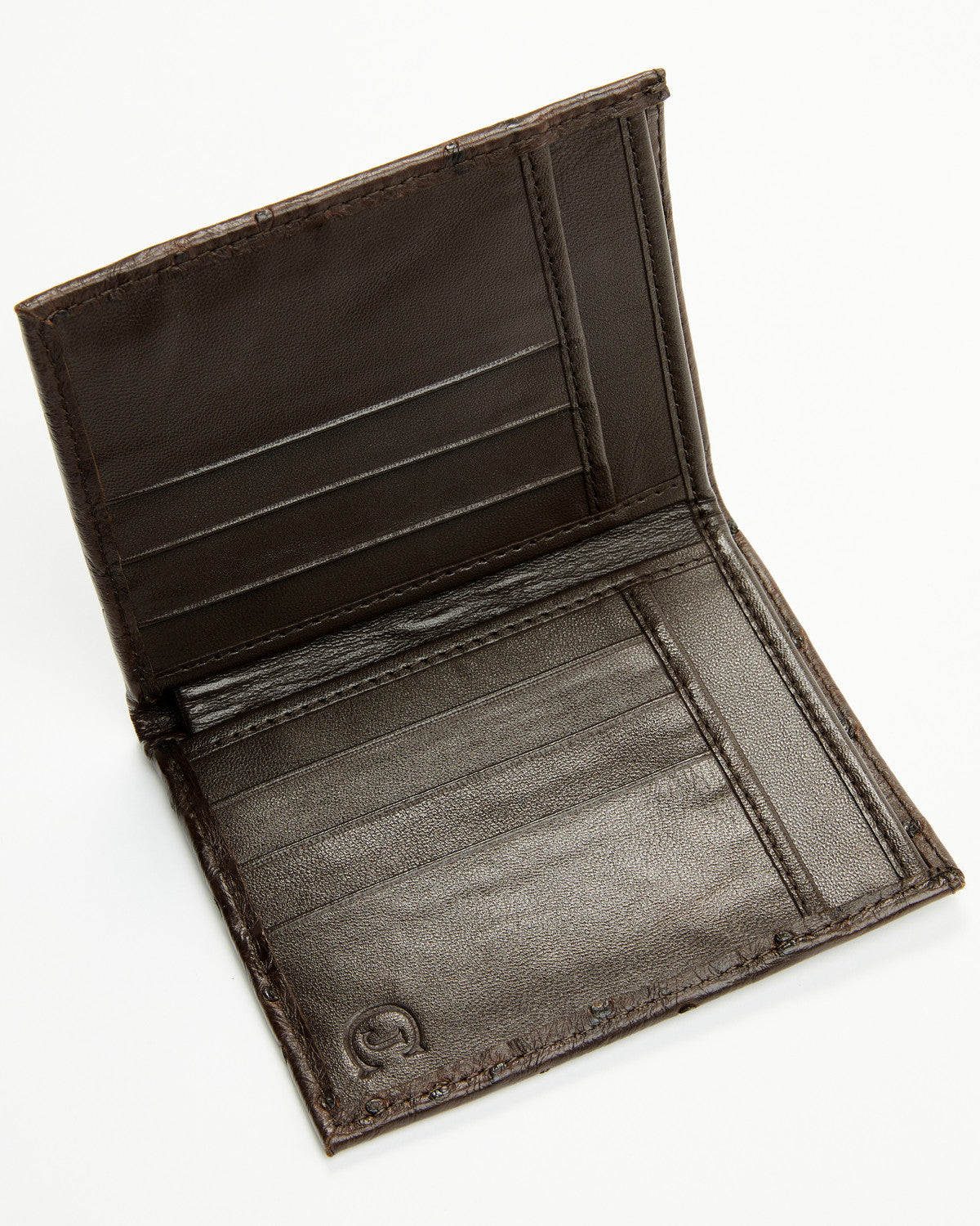 Black 1978™ Men's Dawson Exotic Full-Quill Ostrich Bifold W