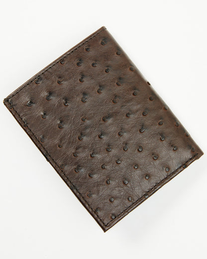 Black 1978™ Men's Dawson Exotic Full-Quill Ostrich Bifold W