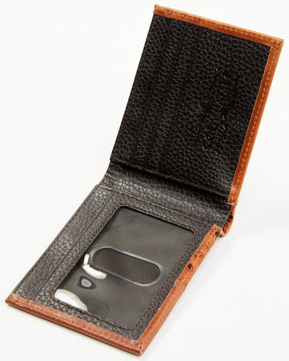 Men's Grady Faux Ostrich Bifold Wallet