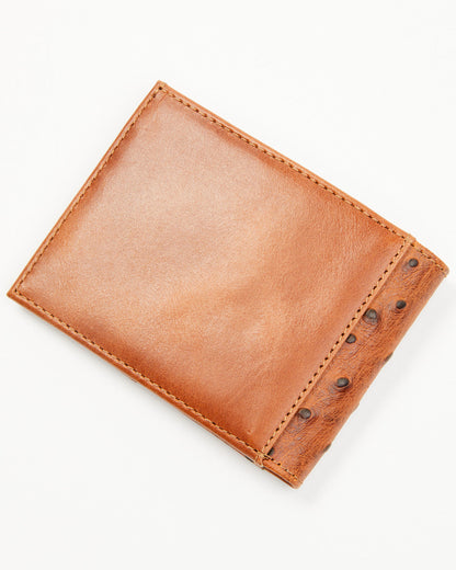 Men's Grady Faux Ostrich Bifold Wallet
