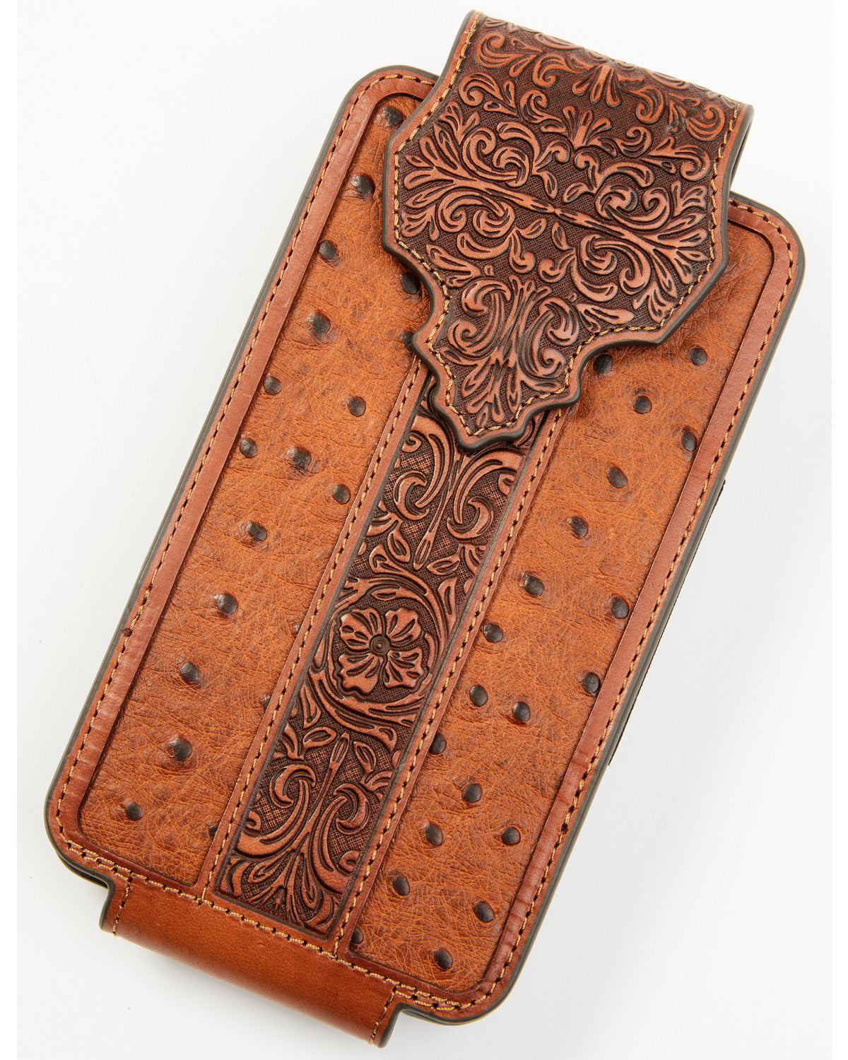 Men's Grady Faux Ostrich Cellphone Case