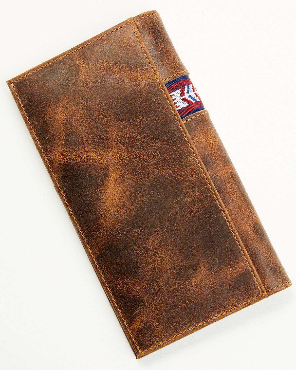 Men's Leroy Leather Southwestern Woven Inlay Rodeo Wallet