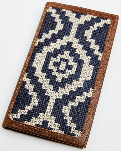 Men's Southwestern Woven Leather Rodeo Wallet