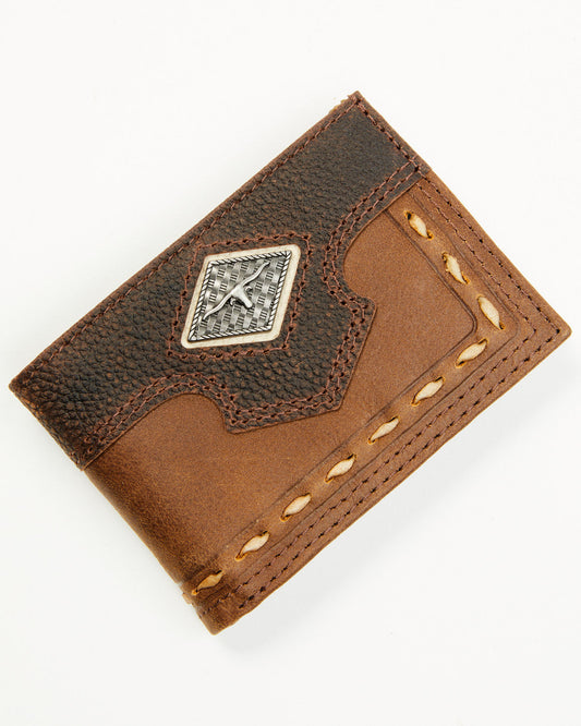 Men's Raw Hide Bi-Fold Wallet