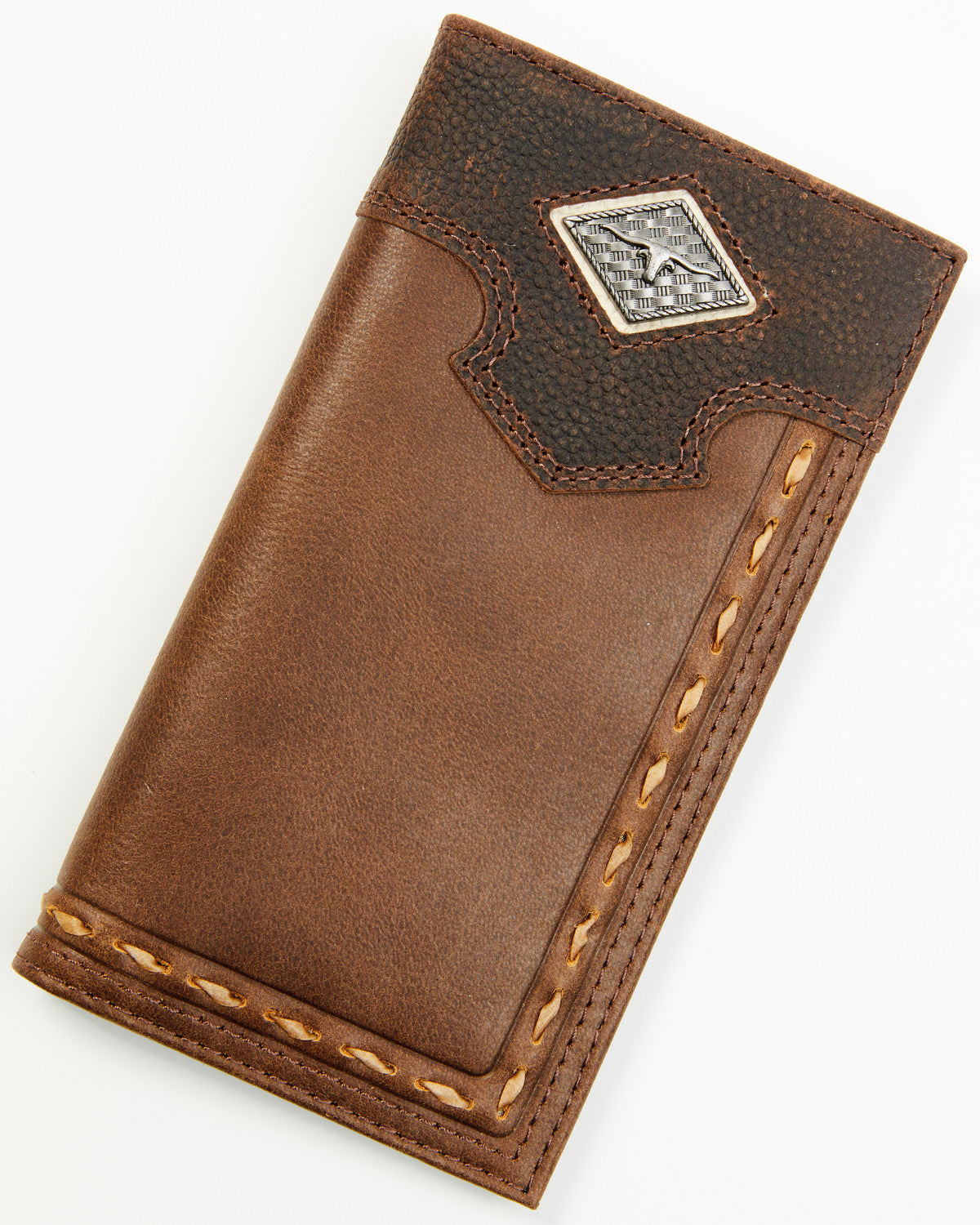 Men's Buck Stitch Concho Rodeo Wallet