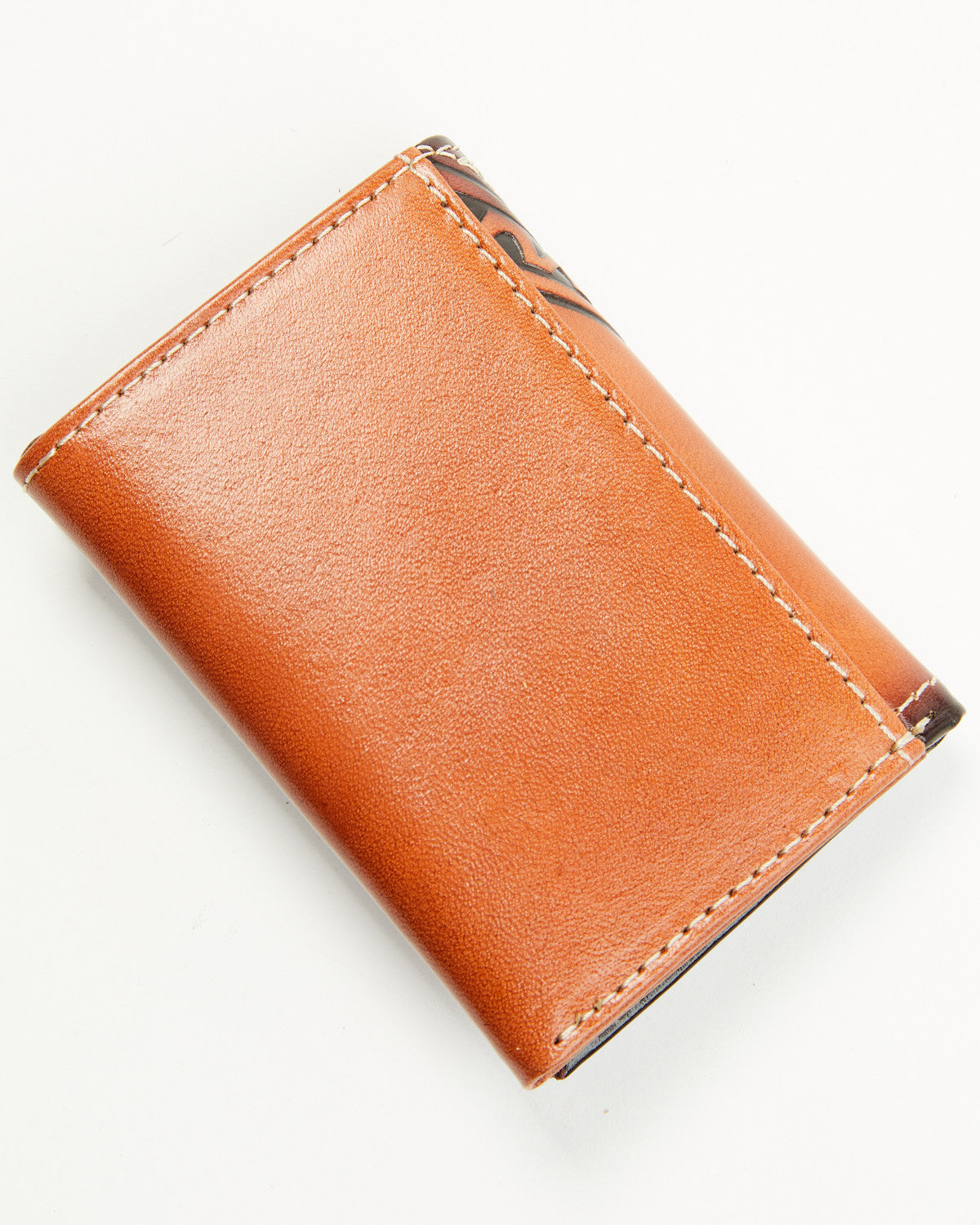 Men's Embossed Hairon Trifold Wallet