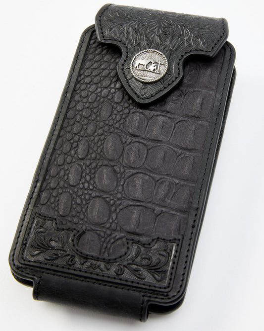 Men's Crocodile Embossed Cell Phone Case
