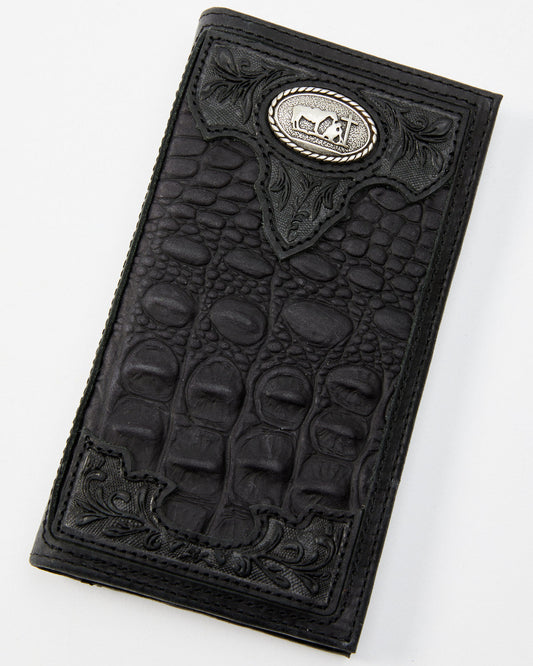 Men's Crocodile Embossed Rodeo Wallet