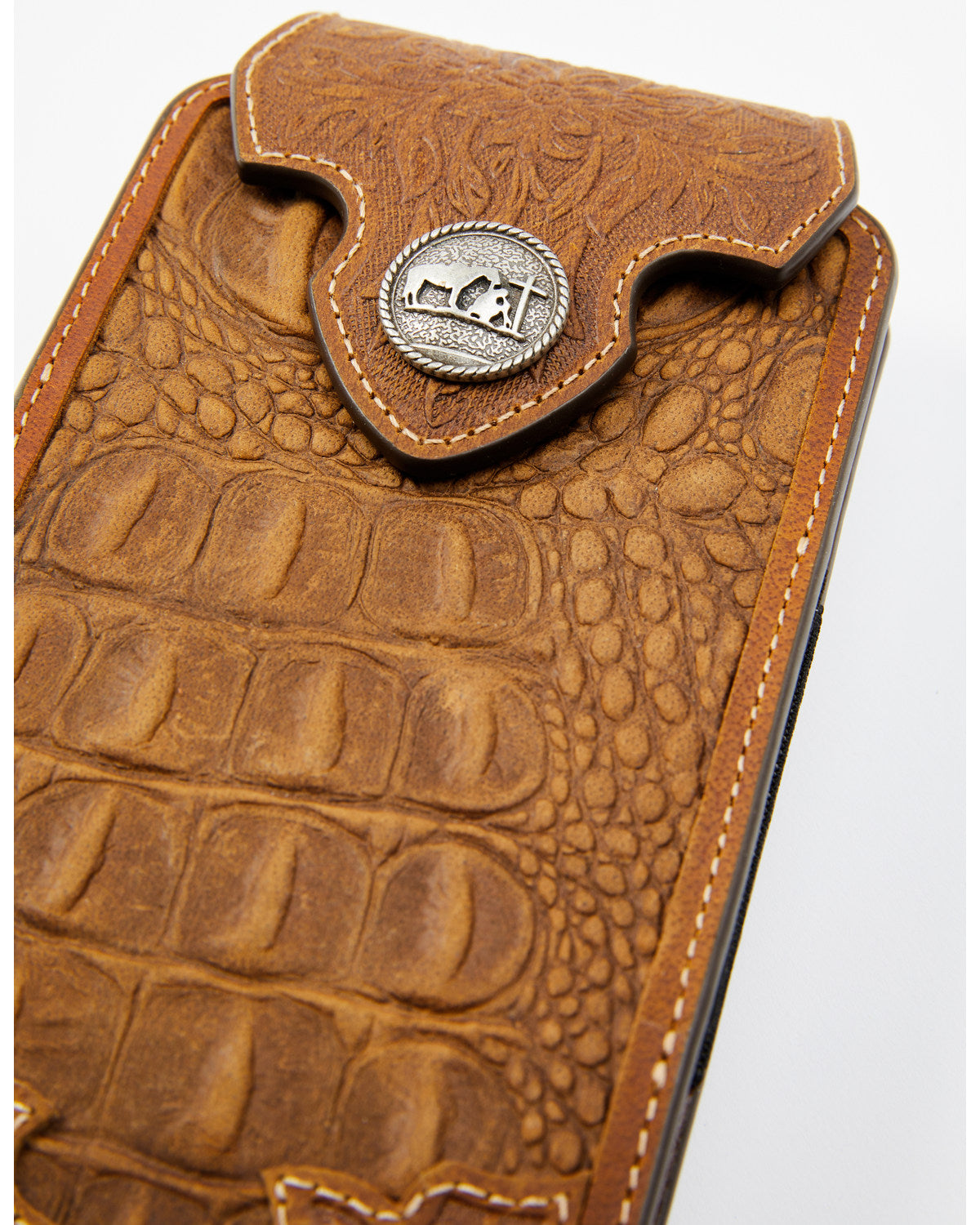 Men's Crocodile Embossed Cell Phone Case