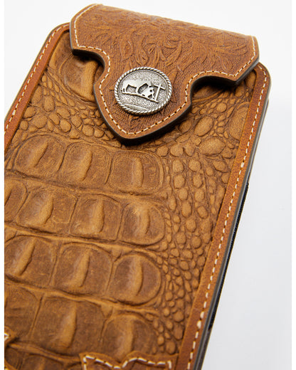 Men's Crocodile Embossed Cell Phone Case