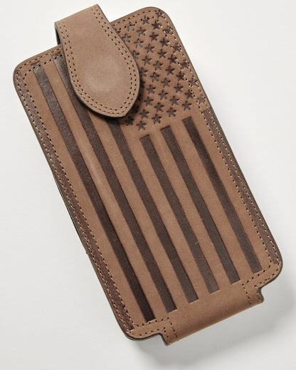 Men's American Flag Cell Phone Wallet