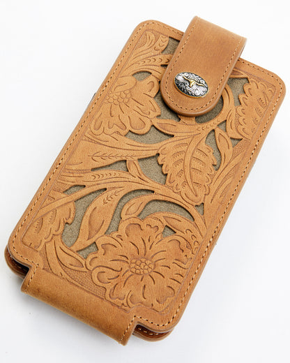 Men's Cell Phone Leather Wallet
