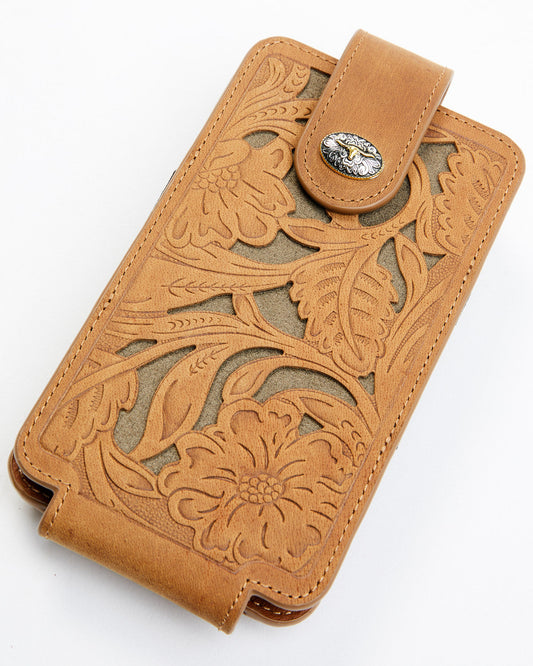 Men's Cell Phone Leather Wallet